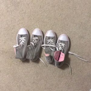 Pink and Grey high tops